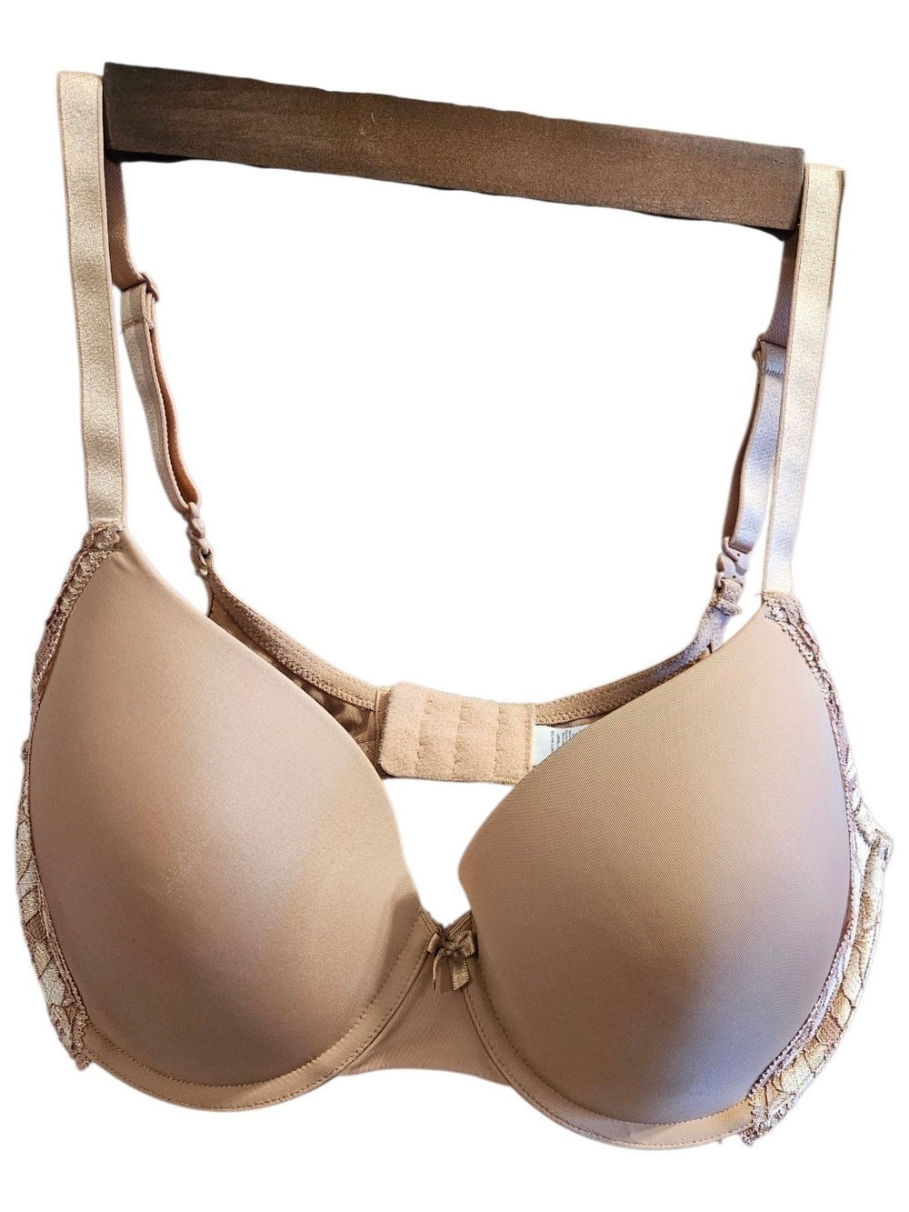Adore Me Nude T-Shirt Bra with Lace Side Detail